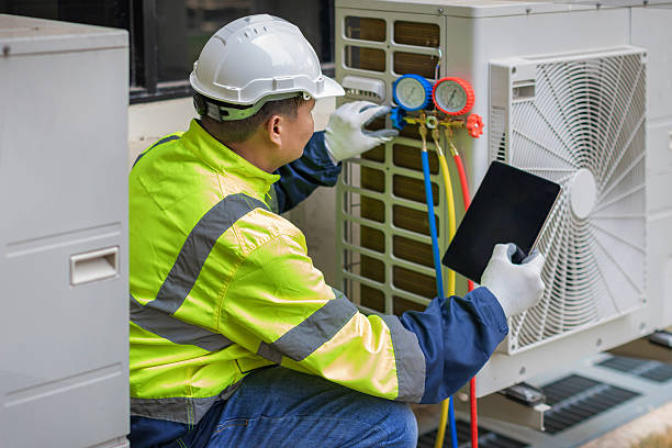 Professional Hvac technician working in Scipio Center, NY